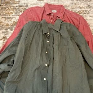selling two jcrew men button down shirts